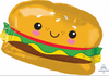 26" Happy Hamburger Mylar
