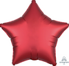 19" Matte Red Star Mylar Balloon