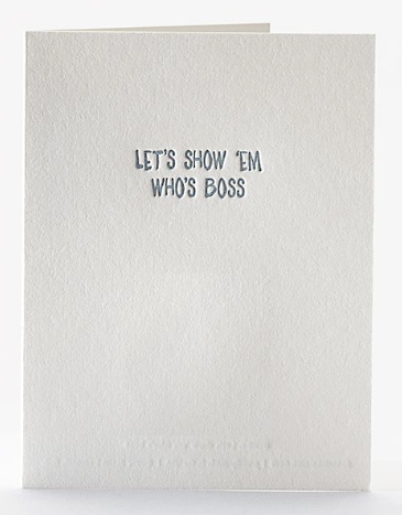 Life Is... Letterpress Card