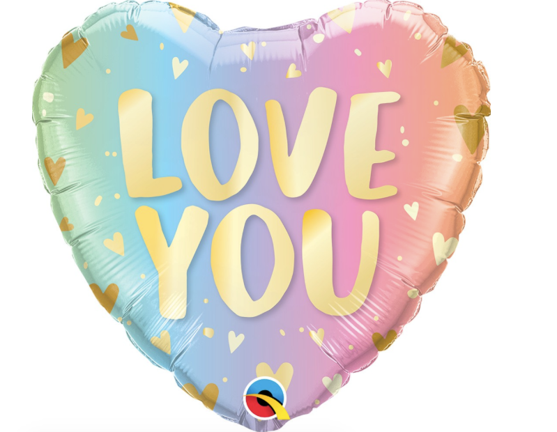 18" Love You Pastel Ombre