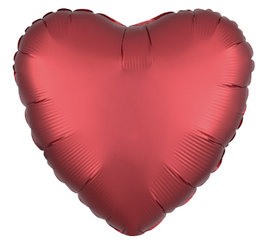 18" Matte Hearts
