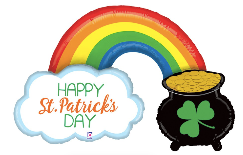 47" St. Patrick's Pot of Gold Mylar