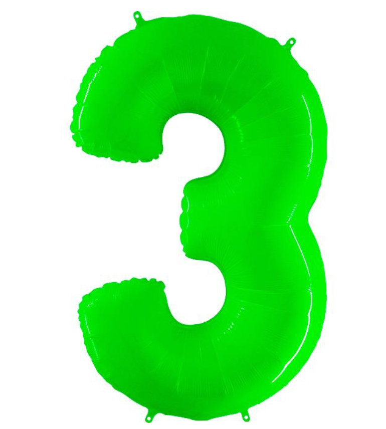 40 inch Lime Green Number