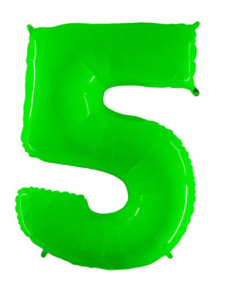 40 inch Lime Green Number