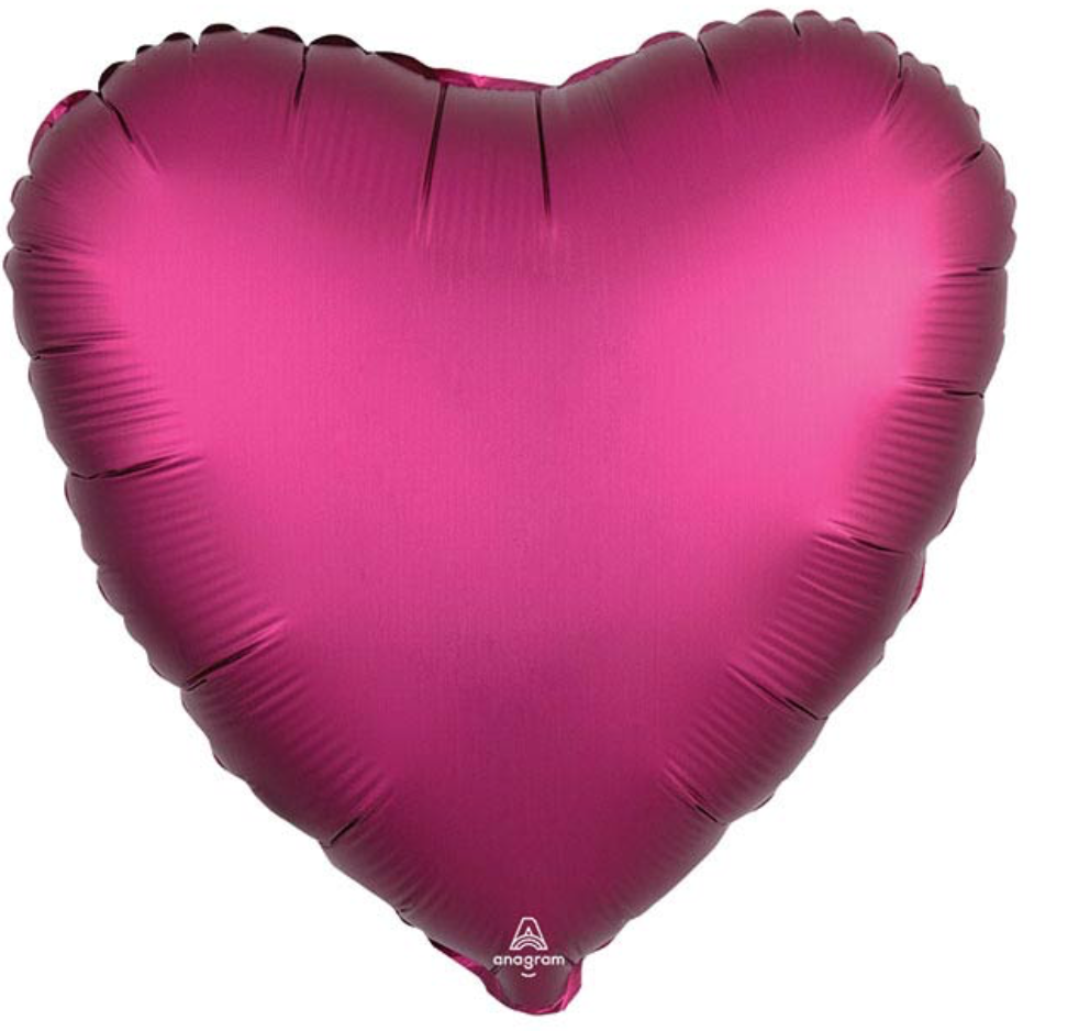 18" Matte Hearts