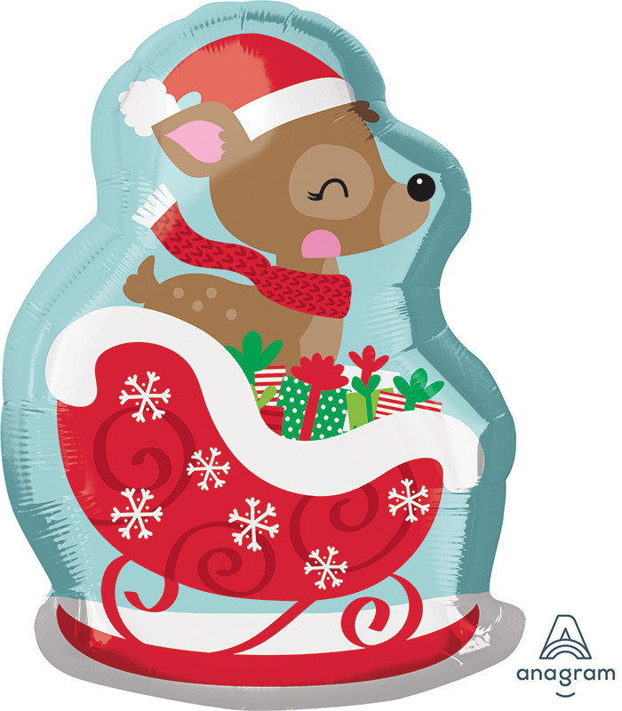 Holiday Deer 21" Balloon
