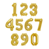 34 inch Gold Number Balloon