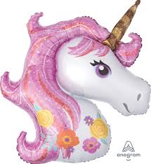 36" Magical Unicorn Mylar Balloon